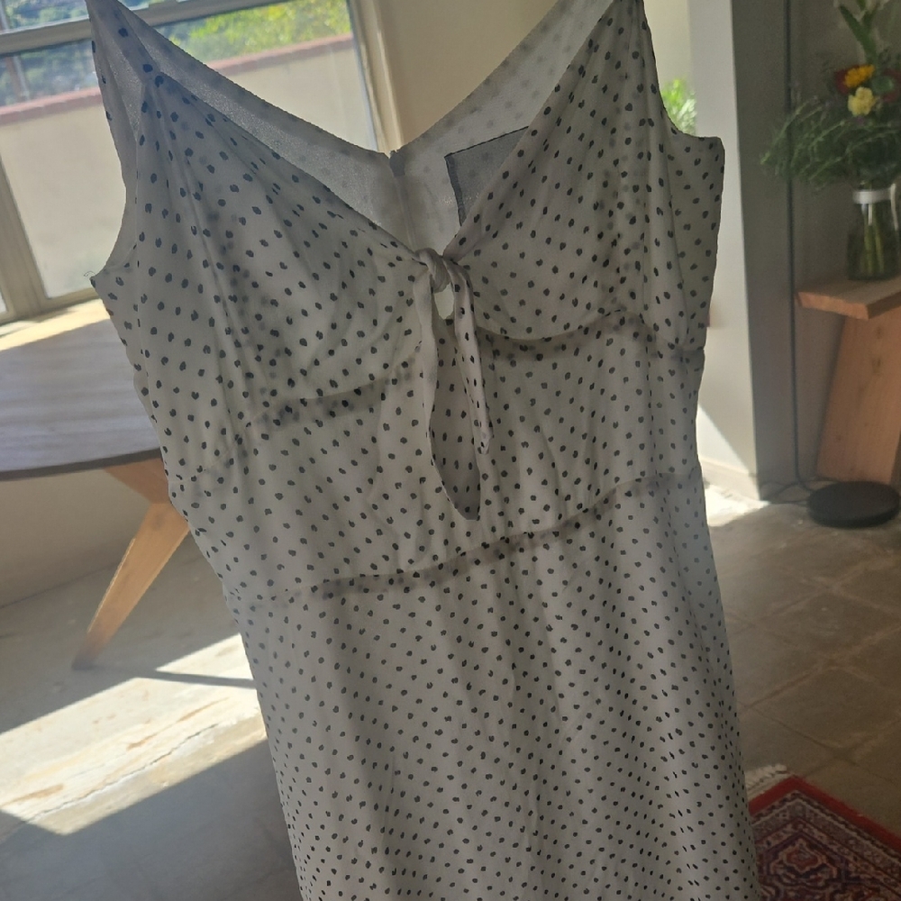 Reformation Black Polka Dot Dress